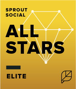 Sprout Social All Stars Elite badge